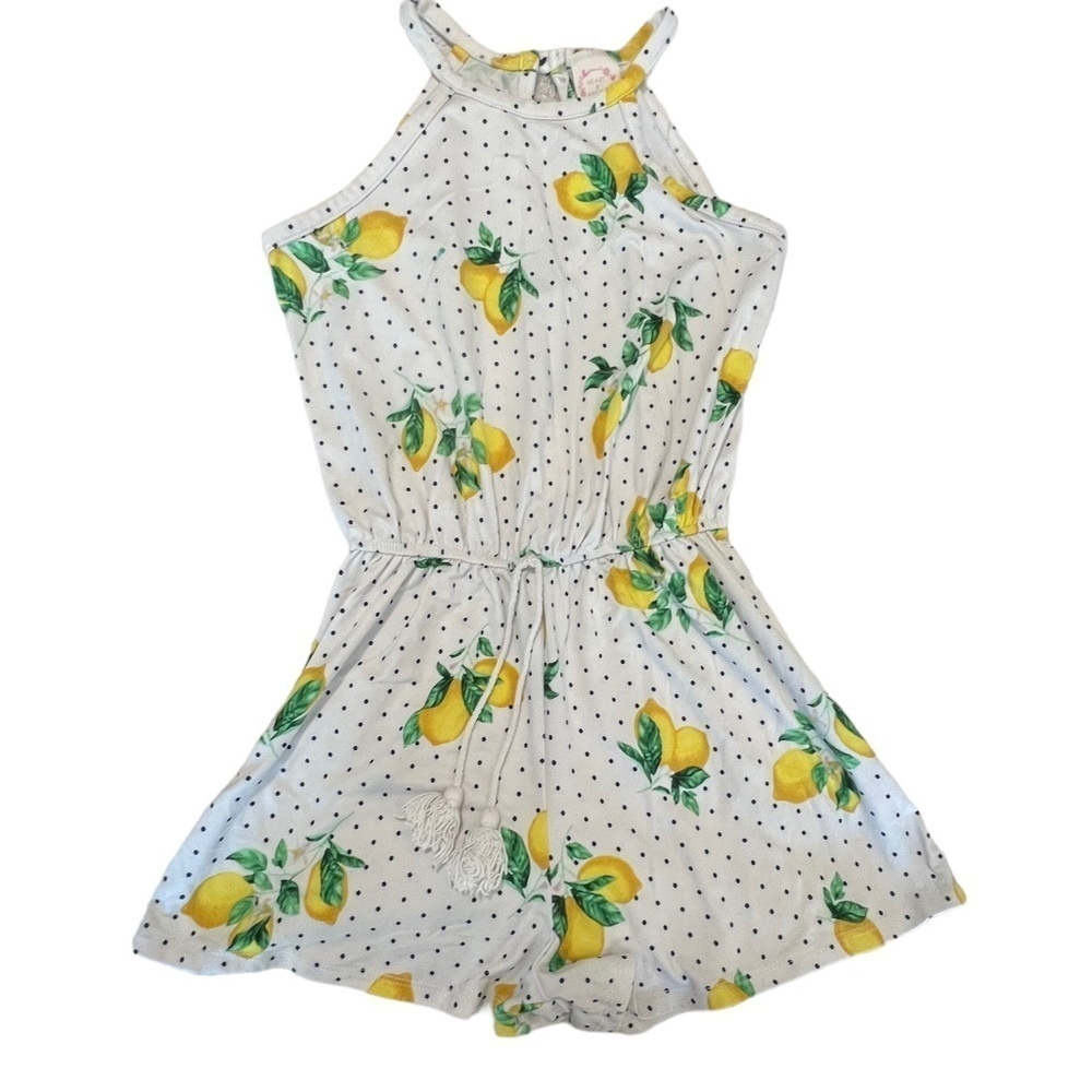 Heart & arrow lemon romper size: 7/8